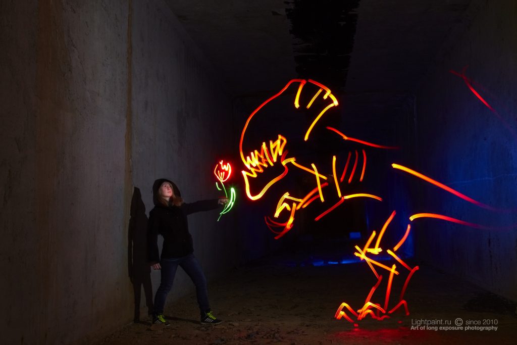 Light painting work - Je T'aime (altered Perception)