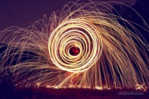 Light painting picture - the time spiral (спираль времени)