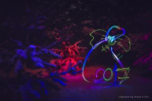 Light painting Happy new year 2017!